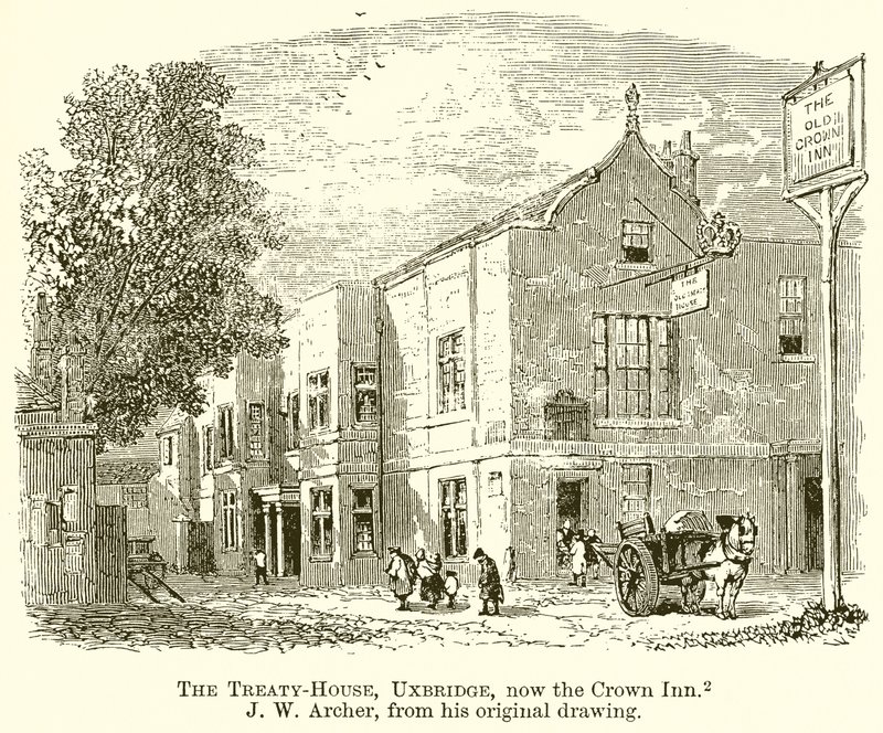 Treaty-House, Uxbridge, nu Crown Inn af English School