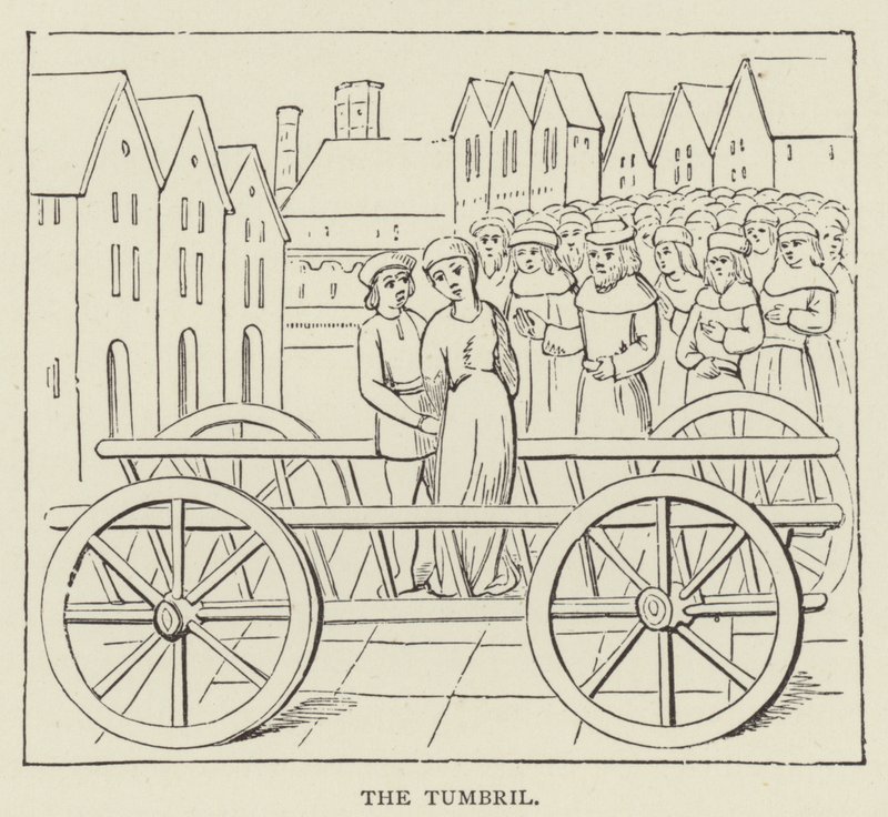 Tumbril (gravering) af English School