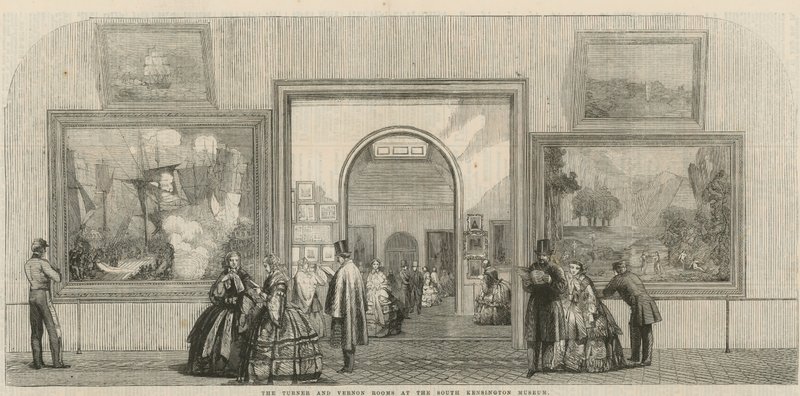 Turner og Vernon-værelserne på South Kensington Museum af English School