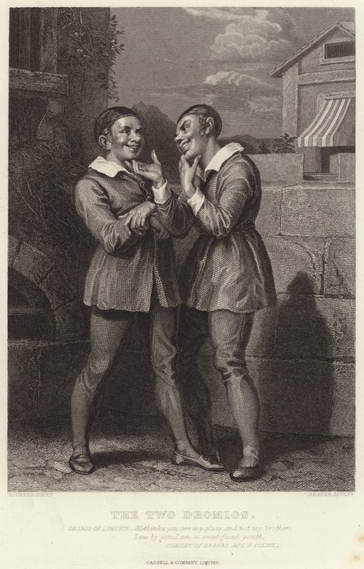 The Two Dromios, Comedy of Errors, Act V, Scene I af English School