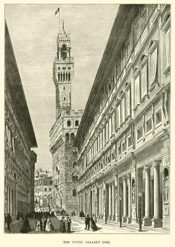 Uffizi-galleriet, 1865 af English School