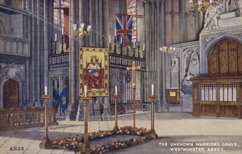 The Unknown Warriors Grave, Westminster Abbey af English School