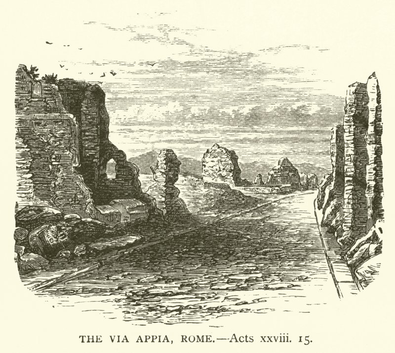 Via Appia, Rom, Apostlenes Gerninger, xxviii af English School