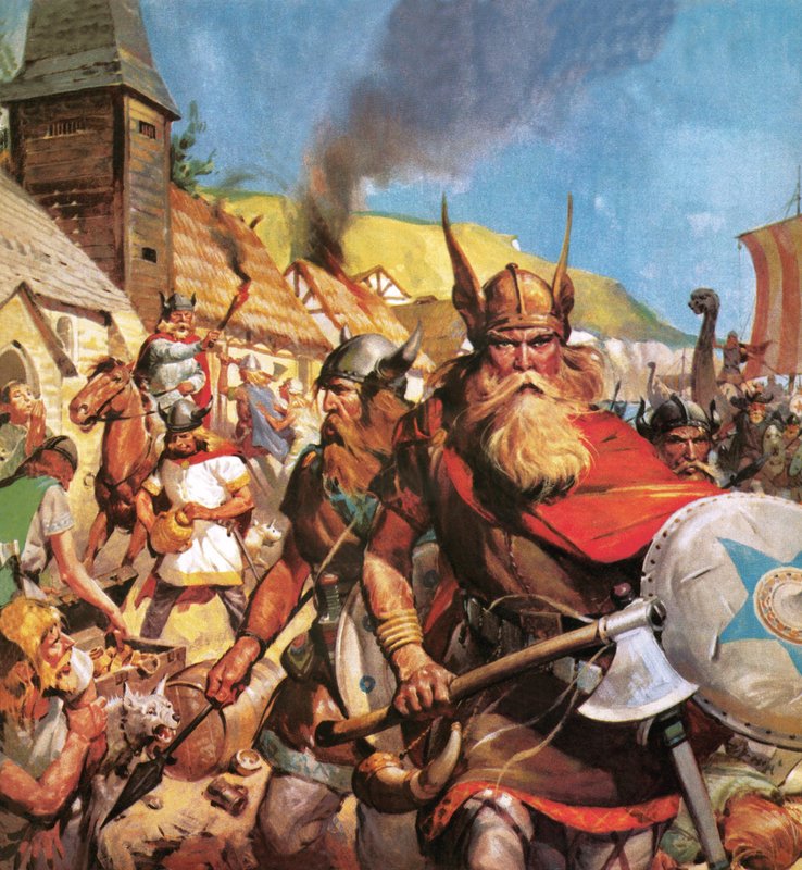 The Vikings: The Sea-Warriors af English School