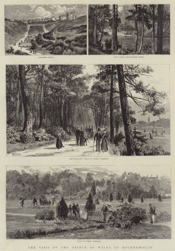 Prinsen af Wales besøg i Bournemouth (gravering) af English School