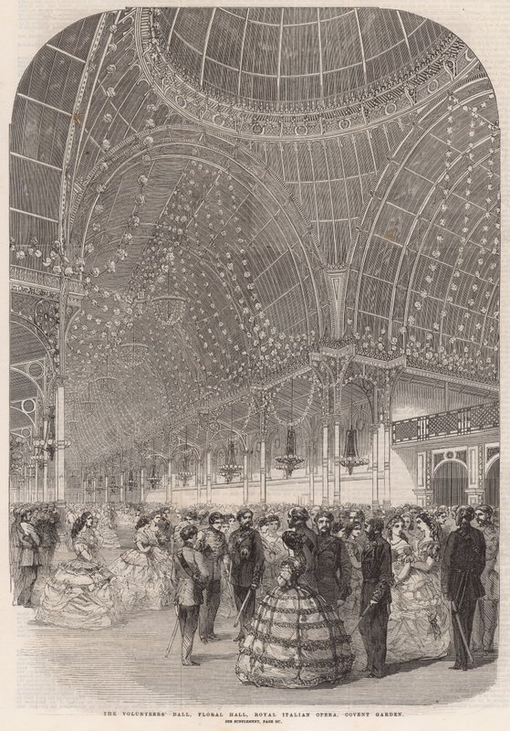 The Volunteers Ball, Floral Hall, Royal Italian Opera, Covent Garden af English School