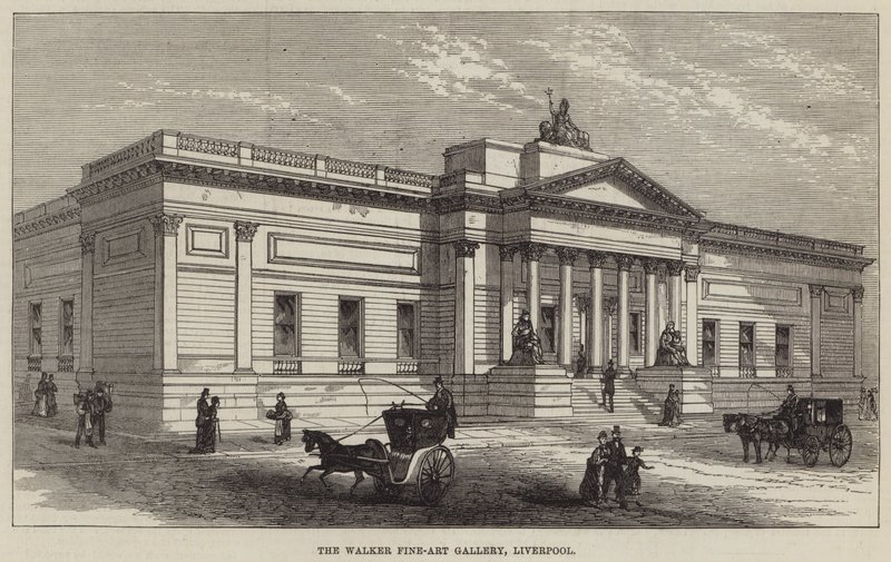 Walker Fine-Art Gallery, Liverpool (gravering) af English School