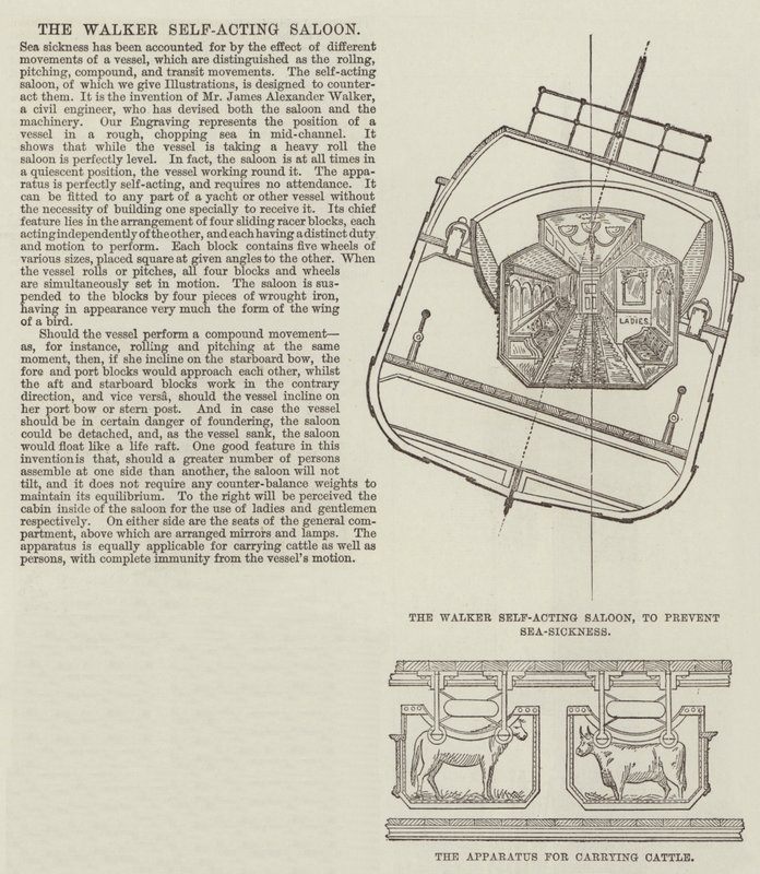 The Walker Self-Acting Saloon (gravering) af English School
