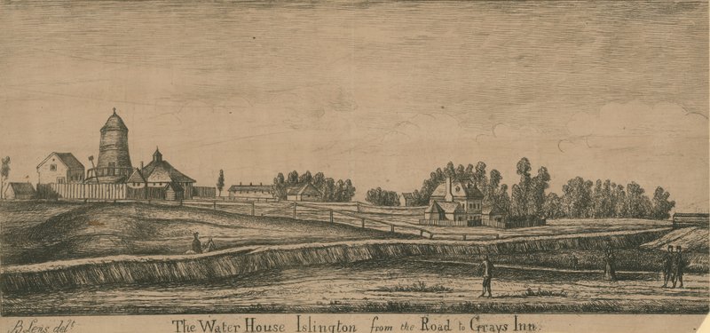 The Water House, Islington, fra vejen til Grays Inn af English School
