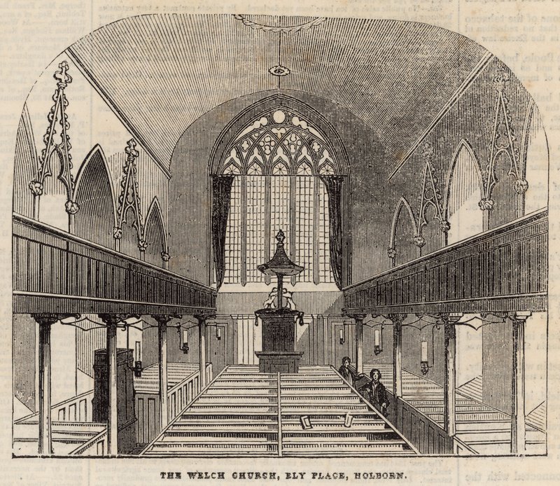 Welch Church, Ely Place, Holborn af English School