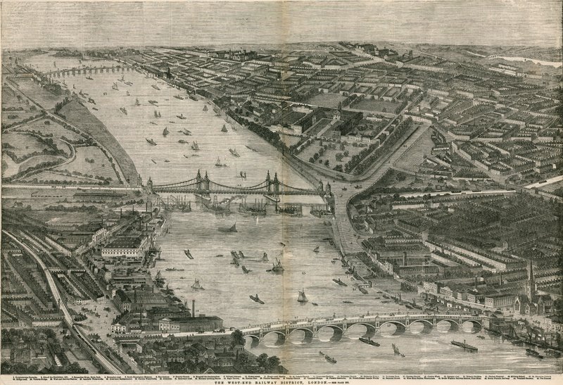 West End jernbanedistriktet, London af English School