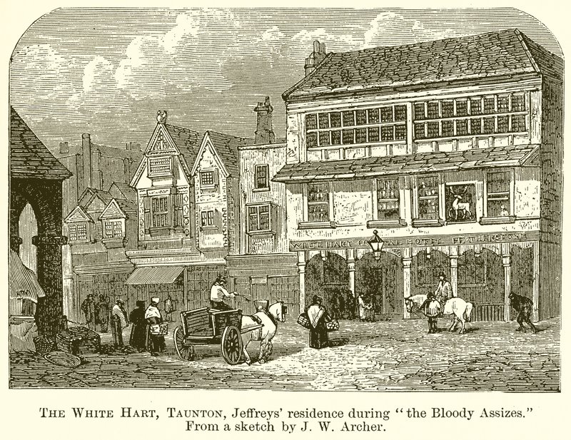 The White Hart, Taunton, Jeffreys Residence under Bloody Assizes af English School