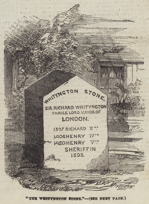 Whittington-stenen (gravering) af English School
