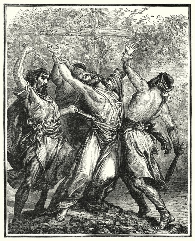 The Wicked Husbandmen (gravering) af English School