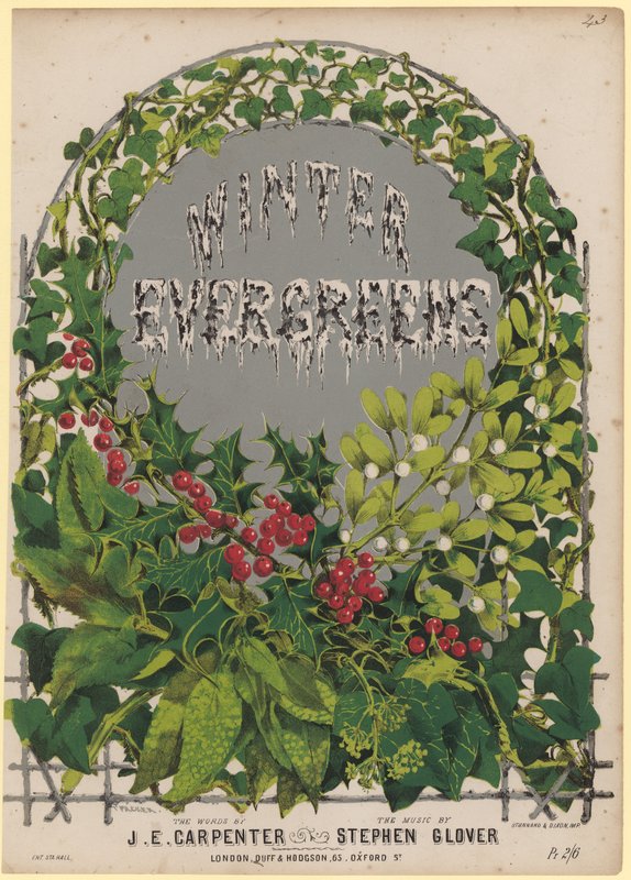 Winter Evergreens af English School