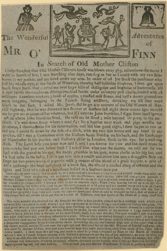 OFinns vidunderlige eventyr på jagt efter Old Mother Clifton af English School