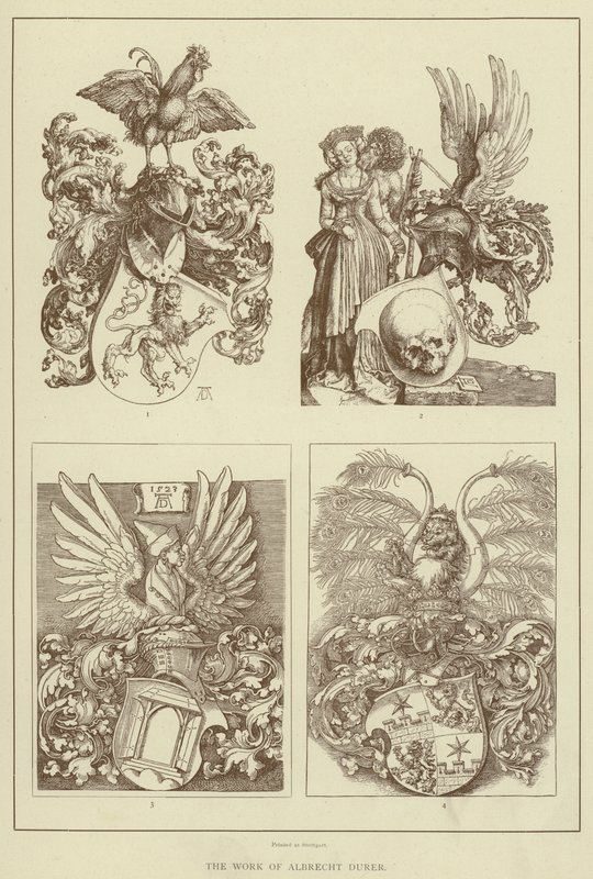Albrecht Dürers værk (litografi) af English School