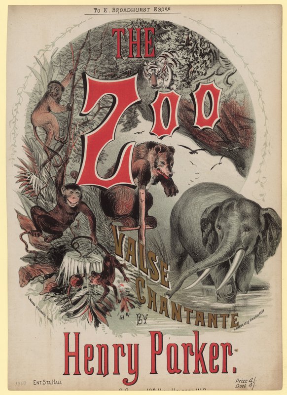 Zoo Charante. Valse Chantante af Henry Parker af English School