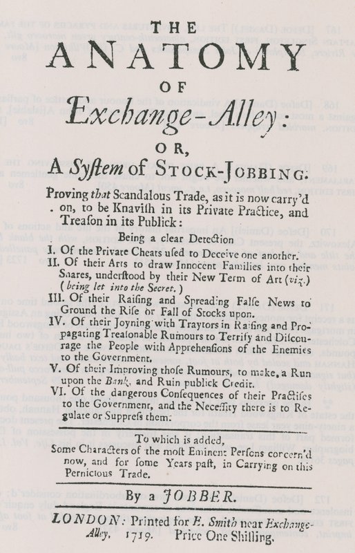 Anatomien i Exchange Alley af English School