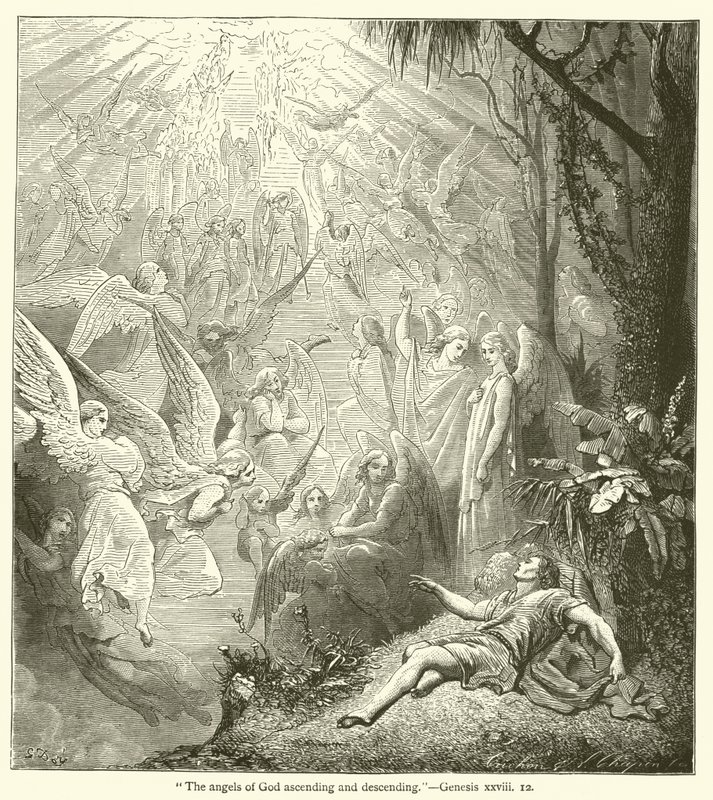 "Guds engle stiger op og ned", 1. Mosebog, xxviii af English School