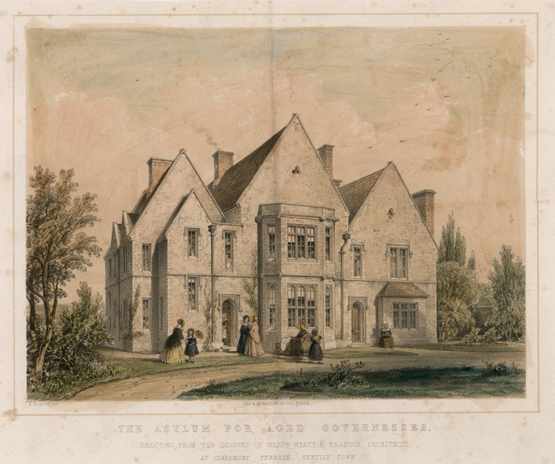 Asylet for ældre guvernanter, Claremont Terrace, Kentish Town af English School