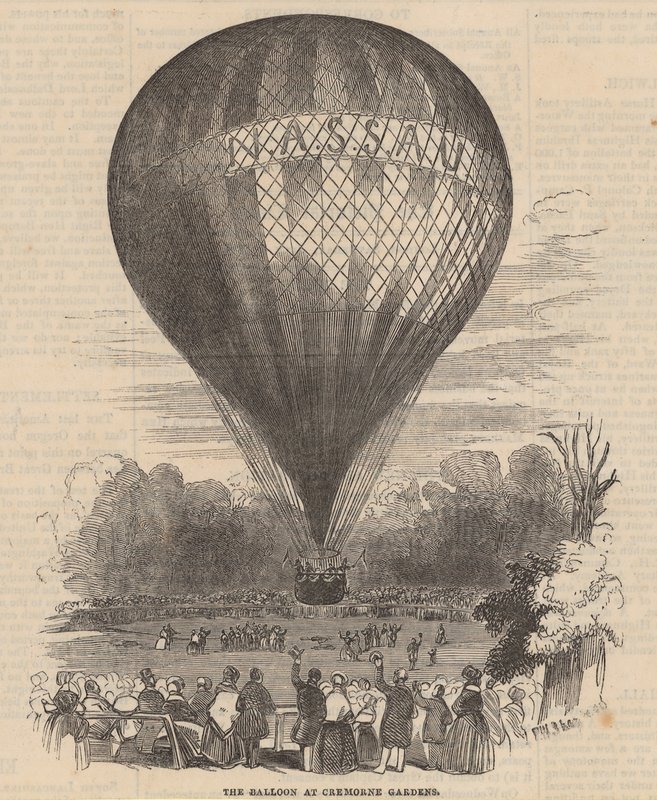 Ballonen ved Cremorne Gardens af English School