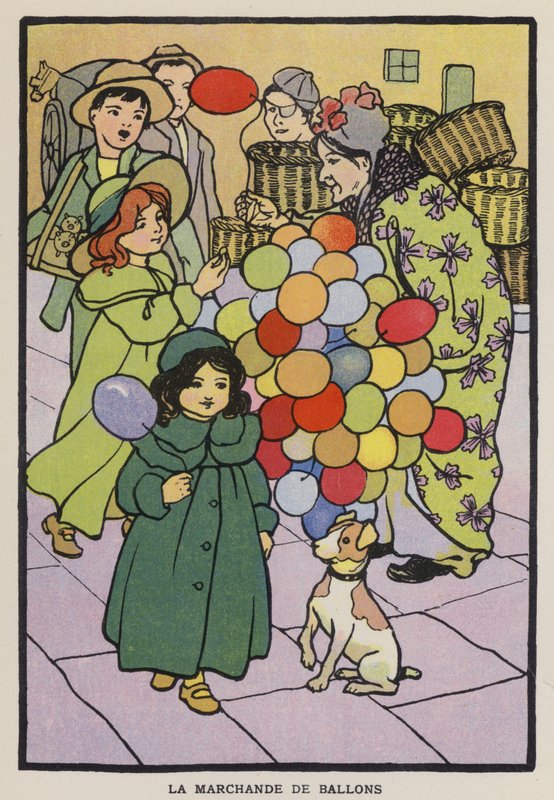Ballonsælgeren (chromolitho) af English School