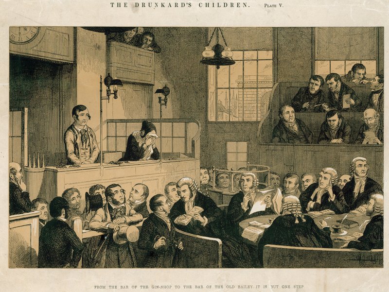 Baren i Old Bailey af English School