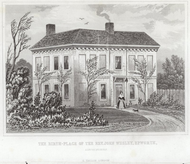 Fødestedet for pastor John Wesley af English School