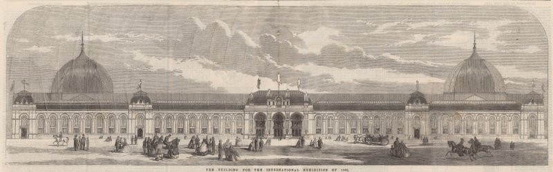 Bygningen til den internationale udstilling i 1862 af English School