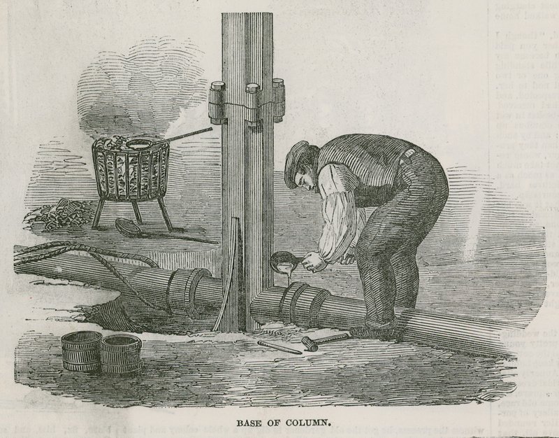 Bygningen i Hyde Park, London, til den store udstilling i 1851 af English School
