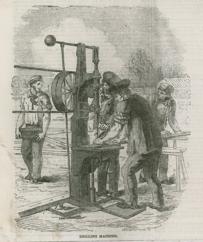 Bygningen i Hyde Park, London, til den store udstilling i 1851 af English School