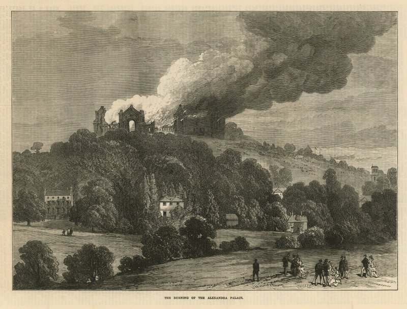 Afbrændingen af Alexandra-paladset af English School