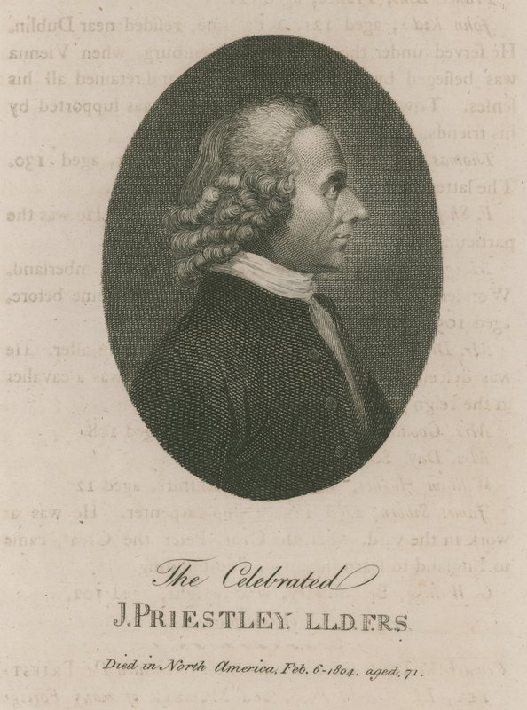 Den berømte Joseph Priestley af English School