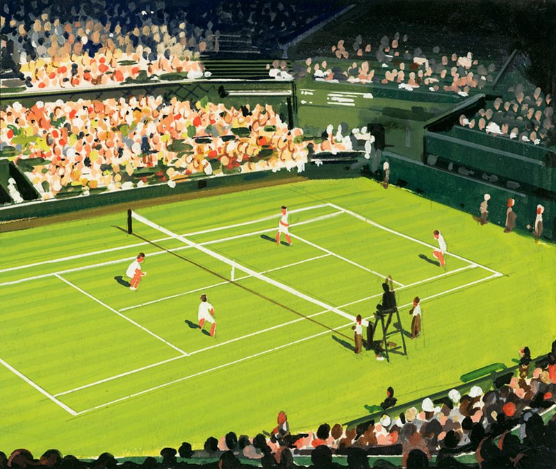 Centerbanen i Wimbledon af English School
