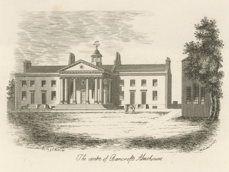 Centrum af Bancrofts Almshouses af English School
