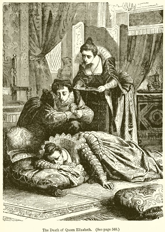 Dronning Elizabeths død af English School