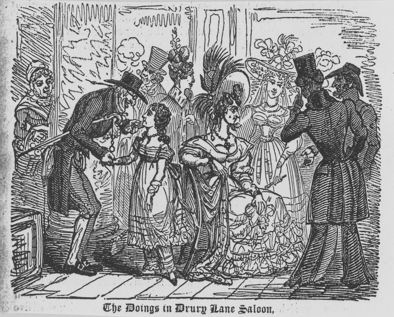 Gørslerne i en Drury Lane Saloon af English School