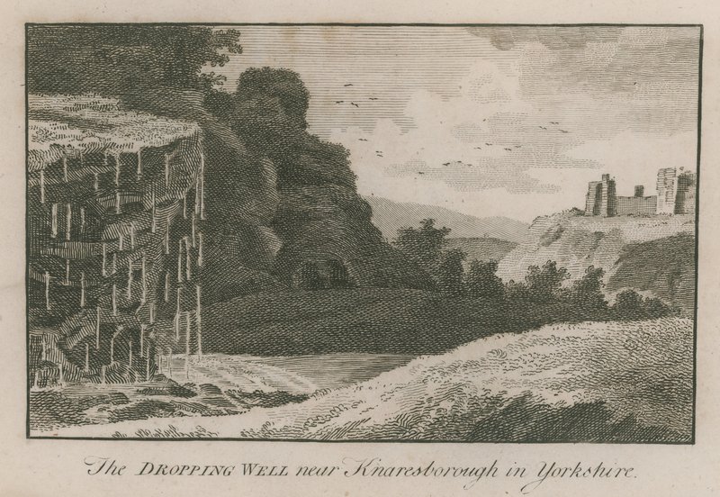 Faldbrønden nær Knaresborough i Yorkshire af English School