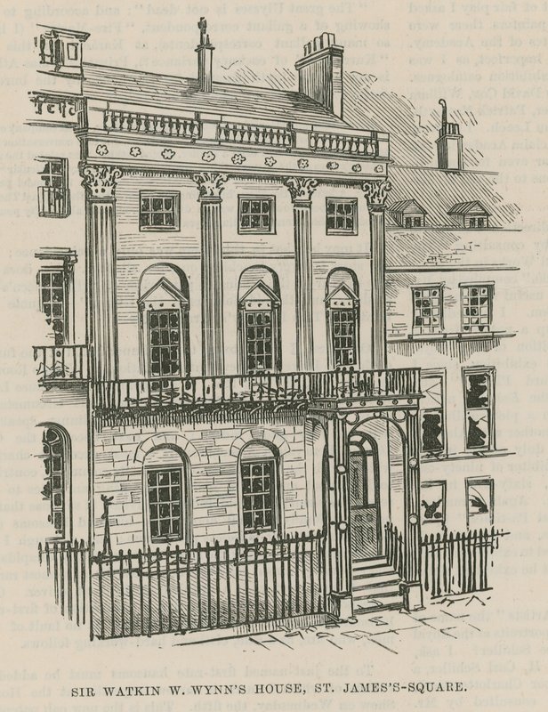 Dynamitforargelsen i Westminster; Sir Watkin W Wynns hus, St James