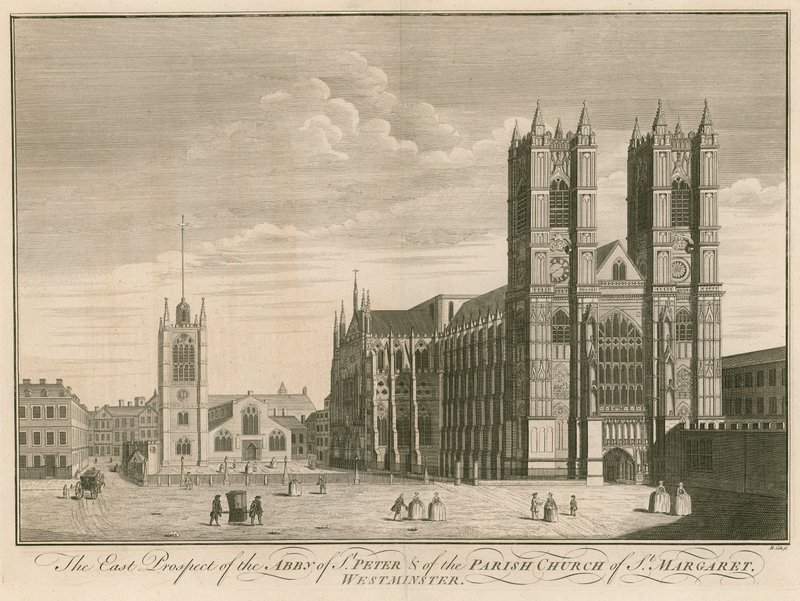Den østlige udsigt til Abbey of St Peter