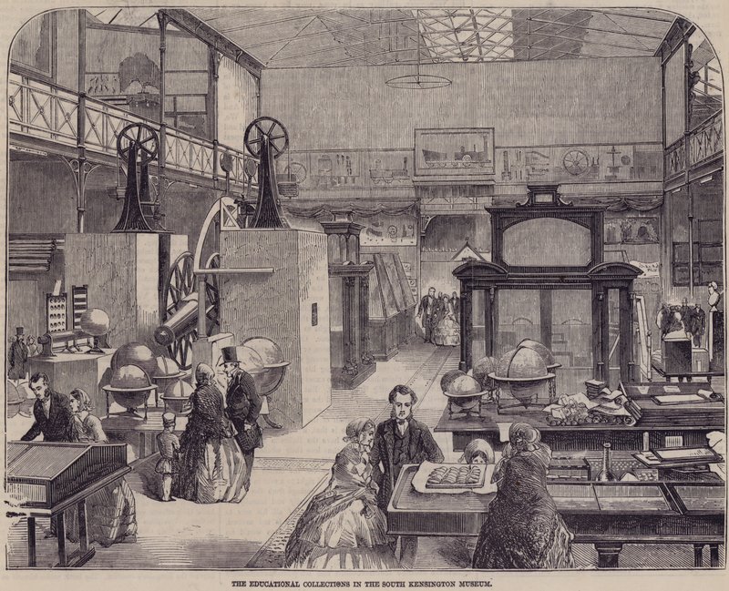 Den uddannelsesmæssige samling i South Kensington Museum, London af English School