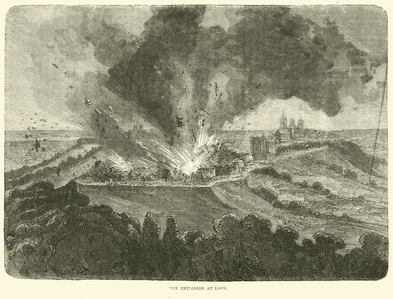 Eksplosionen ved Laon, september 1870 af English School