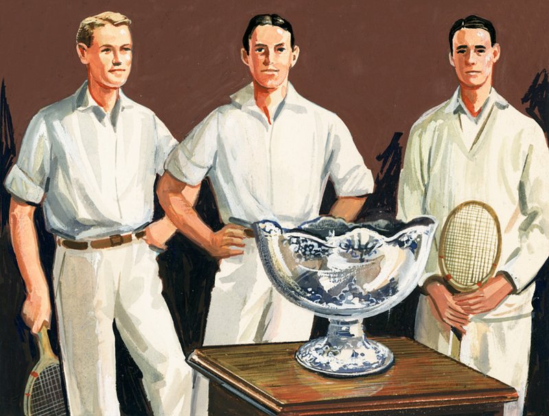 Den første Davis Cup blev udtænkt af Dwight Davis, som var på det vindende hold af English School
