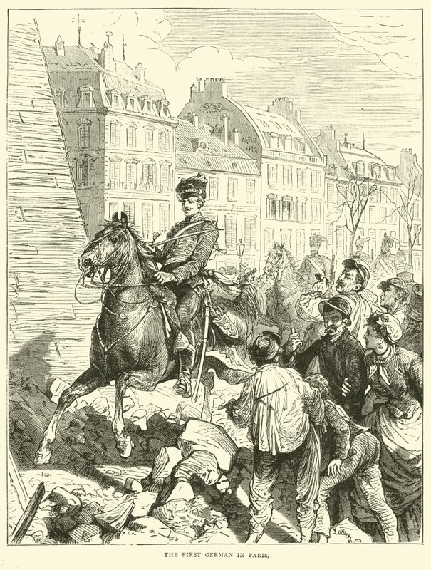Den første tysker i Paris, februar 1871 af English School