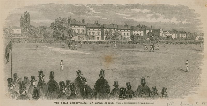 Den store cricket-kamp på Lords Ground af English School