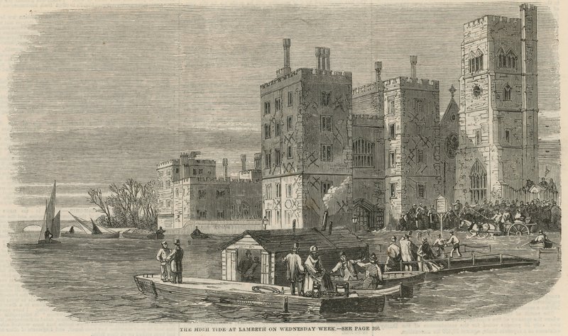 Højvandet ved Lambeth onsdag uge af English School