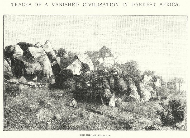 The Hill of Zimbabye (gravering) af English School