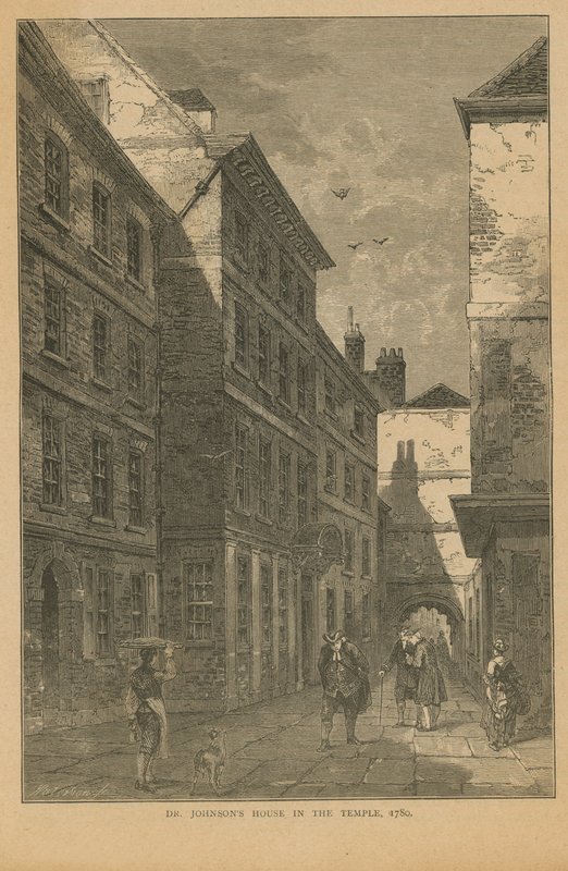 Dr. Johnsons hjem på Inner Temple Lane af English School