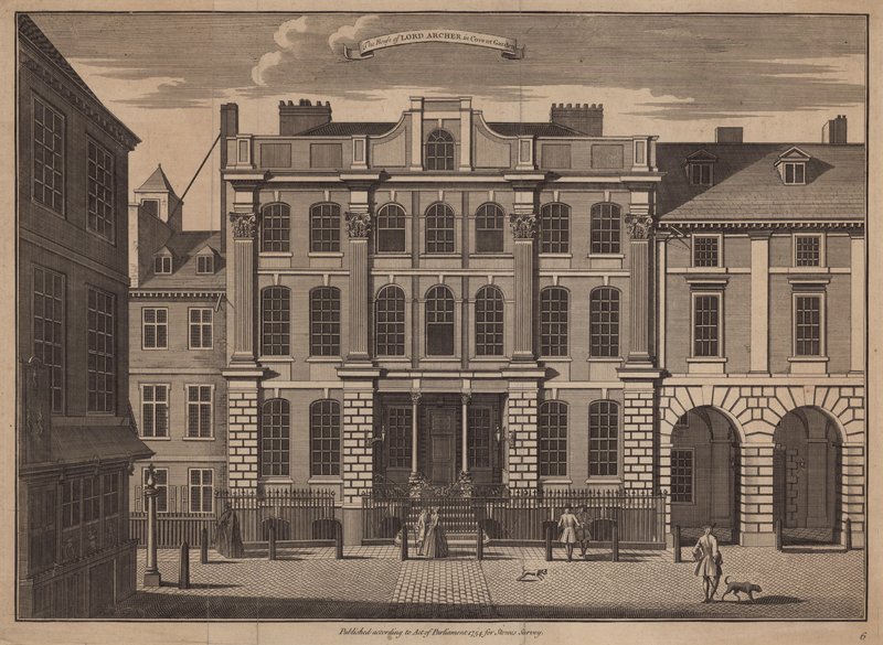 Lord Archers hus i Covent Garden af English School